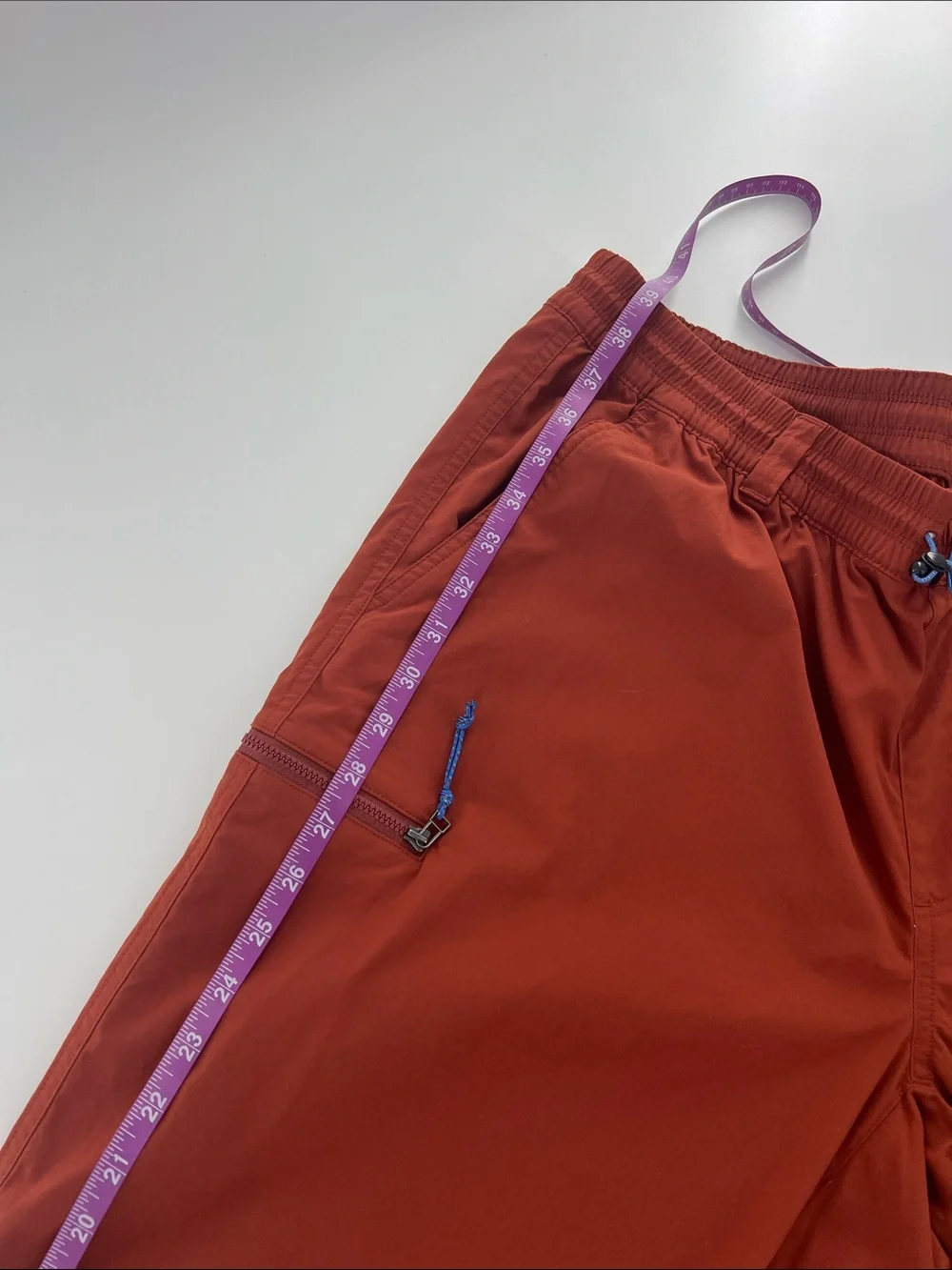 REI Men's Trailmade Rust Jogger Pants Zip Pocket Nylon Spandex